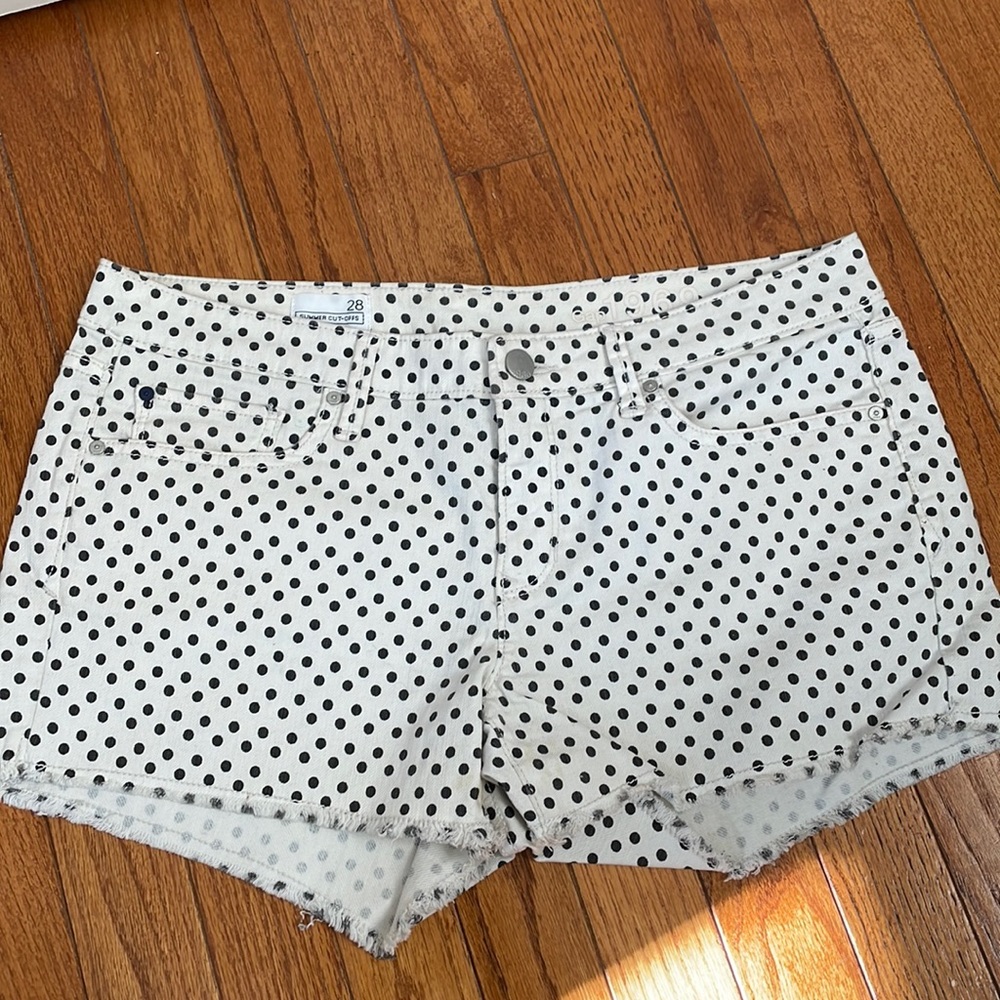 Gap Polka Dot Jean Shorts